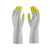 Luva de Segurança Silk Touch / Branco e Amarelo - Super Safety - Imagem 1