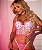Conjunto Sexy com Tule Corações - Imagem 3