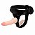 Pênis em Cyberskin Duplo com Cinta em Couro - Imagem 1