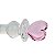 Plug Anal de Vidro com Base de Coração 20,0 x 2,8 cm - Imagem 4