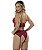 Lingerie de renda sexy Vermelho - Imagem 2