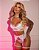 Conjunto de Renda com Cinta Liga Sensual - Imagem 3