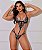 Body sensual em tule coração - Imagem 1