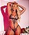 Body sensual em tule coração - Imagem 3