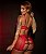 Conjunto Sexy com Saia Tule Dot Vermelho - Imagem 3