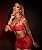 Conjunto Sexy com Saia Tule Dot Vermelho - Imagem 1