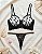 Lingerie Sexy de Tule Desenhado com Detalhe Coração Strass - Imagem 5