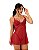 Camisola de Tule e Renda com Costas Abertas - Imagem 3