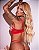 Lingerie Sexy de Tule Desenhado com Detalhe Coração - Imagem 2