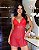 Camisola de Tule e Renda com Costas Abertas Vermelho - Imagem 2