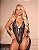 Body Sensual em Renda Vazada Preto - Imagem 3