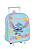 Mochila Infantil Pequena C/ Rodinhas da Lilo Stitch e Angel Azul - Imagem 1