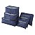 Kit 6 Sacos Bolsas Organizador Mala Roupas Bagagem Viagem Azul Escuro 2 - Imagem 3