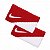 Munhequeira Nike Dri-fit Branco e Vermelho - Imagem 1