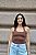 Blusa Halter Marrom - Imagem 1
