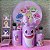 Alugue Tema Para Festa Decoração Baby Shark Rosa Tecido ( Modelo 2 ) - Imagem 1