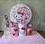 Alugue Tema Para Festa Decoração Hello Kitty Tecido ( Modelo 2 ) - Imagem 1