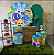 Alugue Tema Para Festa Decoração Bolofofos Verde Tecido ( Modelo 3 ) - Imagem 1