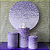 Alugue Tema Para Festa Decoração Glitter Lílas Tecido ( Modelo 2 ) - Imagem 1