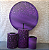 Alugue Tema Para Festa Decoração Glitter Roxo Tecido ( Modelo 1 ) - Imagem 1