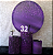 Alugue Tema Para Festa Decoração Glitter Roxo Tecido ( Modelo 2 ) - Imagem 1
