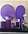 Alugue Tema Para Festa Decoração Glitter Roxo Tecido ( Modelo 3 ) - Imagem 1