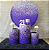 Alugue Tema Para Festa Decoração Glitter Roxo Tecido ( Modelo 5 ) - Imagem 1