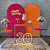 Alugue Tema Para Festa Decoração Happy Laranja com Rosa Tecido ( Modelo 4 ) - Imagem 1