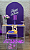 Alugue Tema Para Festa Decoração Happy Roxo Tecido ( Modelo 1 ) - Imagem 1