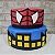 Alugue Bolo Fake Tema - Homem Aranha - Imagem 1