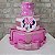 Alugue Bolo Fake Tema - Minnie Rosa - Imagem 1