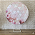 Alugue Estrutura Painel Redondo e a Capa de Tecido do Tema - Flores Rosa - Imagem 1