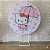 Alugue Estrutura Painel Redondo e a Capa de Tecido do Tema - Hello Kitty - Imagem 1