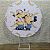 Alugue Estrutura Painel Redondo e a Capa de Tecido do Tema - Minions - Imagem 1
