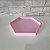 Alugue Bandeja Sextavada Rosa Bebê - Imagem 1