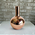 Alugue Mini Vaso de Porcelana Rose Gold - Imagem 1