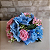 Alugue Arranjo de Flor Artificial Rosa e Azul P - Imagem 1