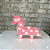 Alugue Unicornio de LED Rosa Lúminaria (Pilhas não inclusa) - Imagem 1