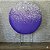 Alugue Estrutura Painel Redondo e a Capa de Tecido do Tema - Glitter Roxo - Imagem 1