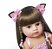 Boneca Bebe Reborn Princesa Silicone Mariana Morena - 55cm - Imagem 2