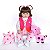 Boneca Bebe Reborn Corpo de Silicone Isabela Girafinha - 48cm - Imagem 1