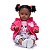 Boneca Bebe Reborn Negra Tecido Samira - 60cm - Imagem 1