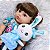 Boneca Bebe Reborn Silicone Realista Gisele Morena - 55cm - Imagem 3