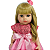 kit Vestido Rosa Boneca Bebe Reborn  - 55Cm - Imagem 4