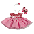 kit Vestido Rosa Boneca Bebe Reborn  - 55Cm - Imagem 1