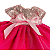 Kit Vestido Rosa Escuro Boneca Bebe Reborn  - 55Cm - Imagem 3