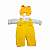 Conjunto Macacão Amarelo Boneca Bebe Reborn  - 55Cm - Imagem 1