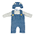 Conjunto Macacão Azul Boneca Bebe Reborn  - 48Cm - Imagem 1