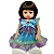 Vestido Azul Com Babados Boneca Bebe Reborn  - 48Cm - Imagem 4