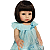 Vestido Azul Borboletas Boneca Bebe Reborn  - 48Cm - Imagem 4